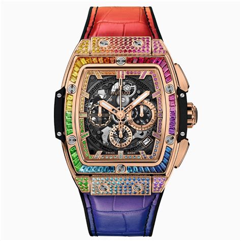 hublot spirit of big bang king rainbow|Hublot big bang diamond.